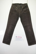 Levis 595 (Cod. E1551) Tg45 W31 L34  jeans usato orlo rifatto vintage velluto