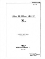 Nikon Nikkor ED 300mm f2.8 AiS Service & Repair Manual Reprint
