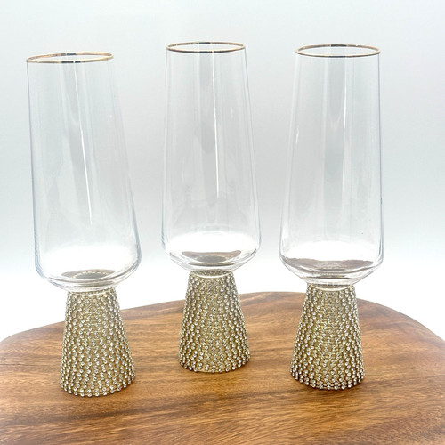 Flauti champagne strass - flauti,