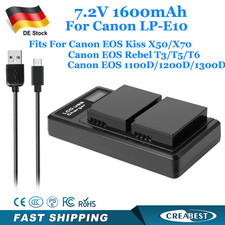 2x LP-E10 batteria e doppio