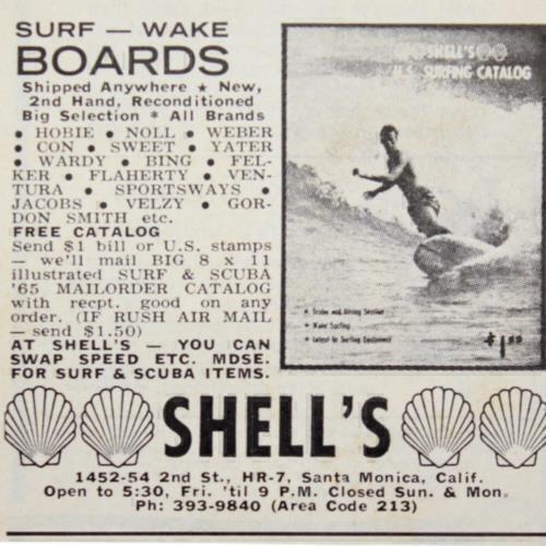 Negozio tavole surf 1965 - da,