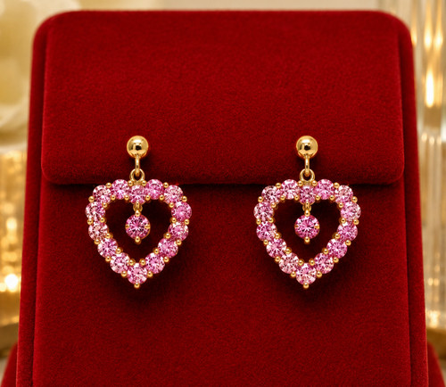 Orecchini goccia ct tondi - a,