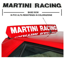 ADESIVO ALETTONE MARTINI RACING SPOILER LANCIA DELTA EVOLUZIONE 95 BIANCO