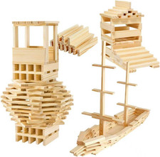 Costruzioni Legno,Costruzioni Legno per Bambini,Jenga Gioco Legnos,150 Mattoncin