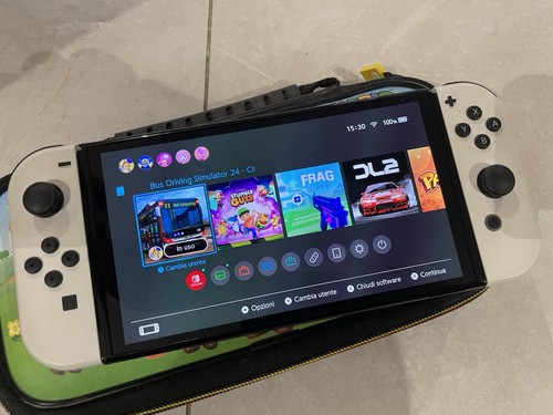 Nintendo switch oled - bianca, +