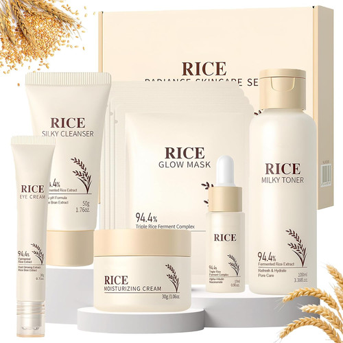 Pezzi riso kit skincare viso - 9,
