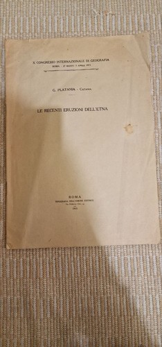 Recenti eruzioni dell - le,