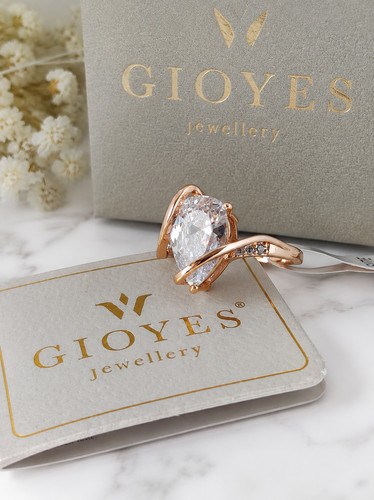 Anello donna goccia - anello, zirconi