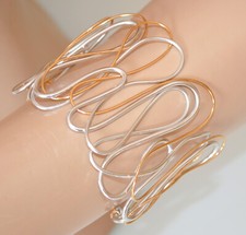 Bracciale argento oro rosa