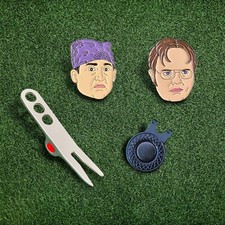 Marcatore per palline da golf, strumento divot e clip per cappello set regalo - ufficio