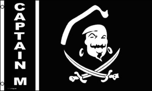 Bandiera pirata capitano - bandiera,