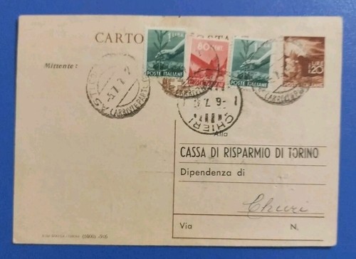 1947 intero postale