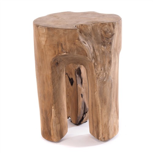 Sgabello legno log - sgabello, |