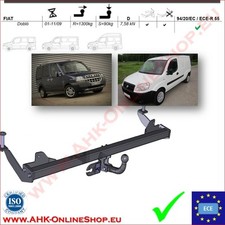 Gancio di traino fisso pour FIAT Doblo 2001-2009 OMOLOGAZIONE | NUOVO