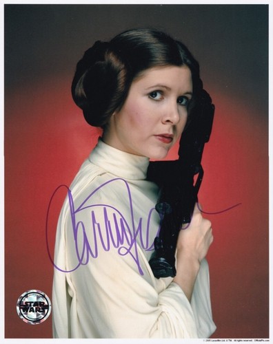 Carrie fisher autografo - carrie,