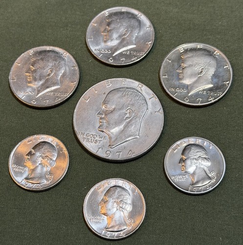 Set mezzo dollaro quarto - e,