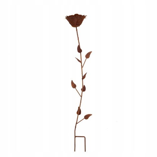 Rosa piedi fiore metallo - rosa,