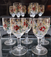 VERRES à LIQUEUR  Peint main