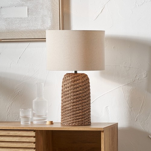 Lampada tavolo marrone erba - tavolo,