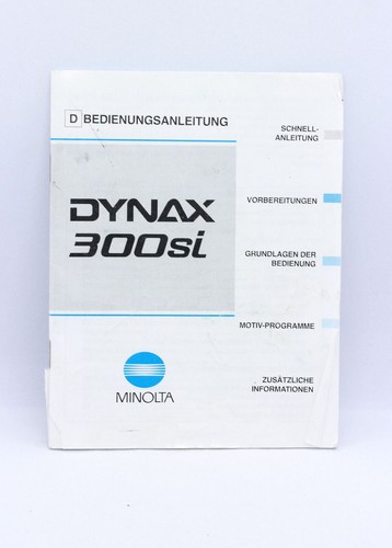 Minolta dynax 300 - minolta,