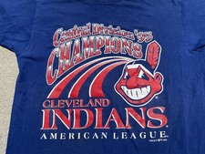 vintage 1995 Cleveland Indians shirt - sz XL - 90s whaoo grunge champions tee