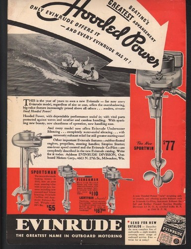 1936 evinrude motore - 1936,