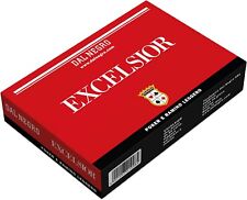 Carte da Gioco Poker e Ramino Leggero Excelsior 2 Mazzi da 55 Carte Dal Negro