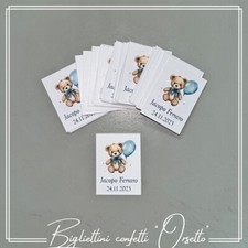 Bigliettini confetti per