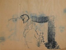 Antico disegno a inchiostro