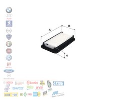 Filtro aria fiat - fiat, sedici