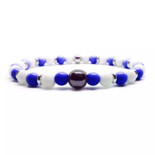 Bracciale perle Bianco e Blu