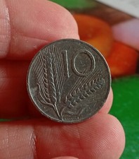 Molto Rara. Moneta  10 Lire  1955 - Repubblica Italiana - Spiga/Aratro 