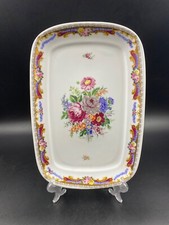 Vassoio stoviglie portate centrotavola ELLEGI t Limoges Depos fiori oro