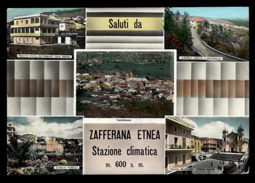 Cartolina zafferana etnea - zafferana,
