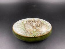 Portagioie porta gioielli soprammobile Gufo Civetta Limoges Collezione d'Art