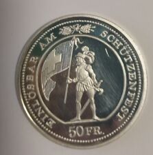 SVIZZERA 50 FRANCHI ARGENTO 1993 TIRI FEDERALI