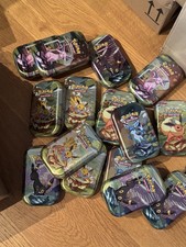Pokémon Sviluppi Prismatici Mini Tin 16 Pezzi Aperti Inclusa Moneta e Immagine