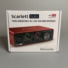 Focusrite Scarlett Solo 3a