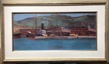 Porto genova 900 olio - di, ‘900