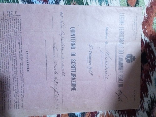 Antico libro carabinieri - antico,