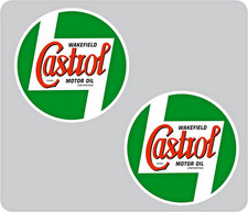 Adesivo/decalcomania olio motore CASTROL Wakefield, Classic Motorsport diametro 2 x 200 mm