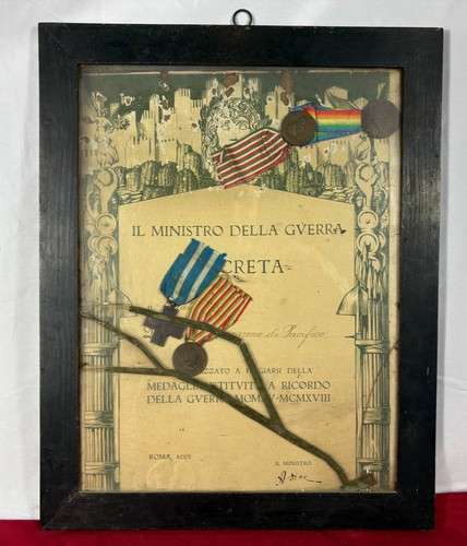 Quadro medaglie originali