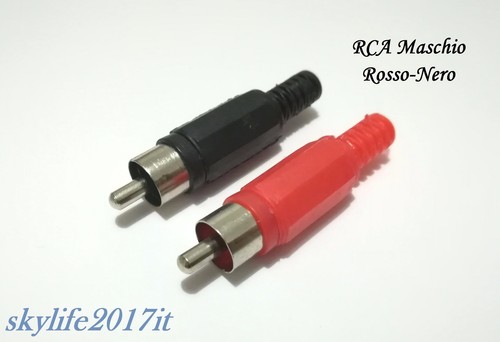 Connettore maschio rca - 2, pz