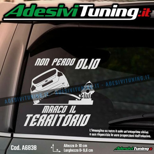 Adesivo ford focus non perdo - focus,
