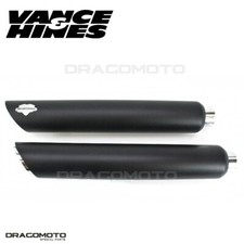 Harley FXDF 1690 Dyna Fat Bob 2012-2017 Twin Slash Scarico Vance & Hines 4684...