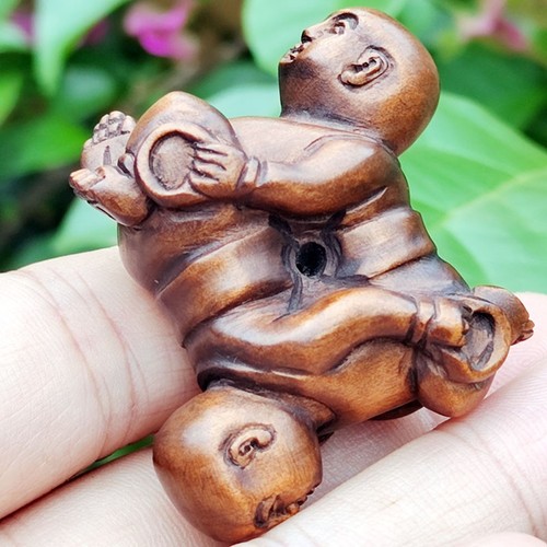 Gx1717 netsuke legno di - netsuke, in