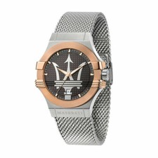 OROLOGIO MASERATI UOMO R8853108007 POTENZA MAGLIA MILANO ACCIAIO ORO ROSA NERO 