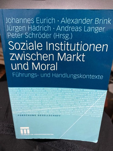 Soziale institutionen zwischen - institutionen,