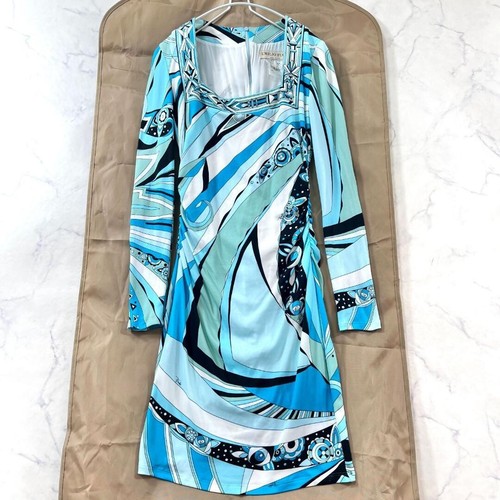 Abito body emilio pucci blu - abito,