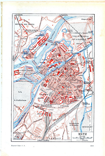 1920s antique map - 1920s,
